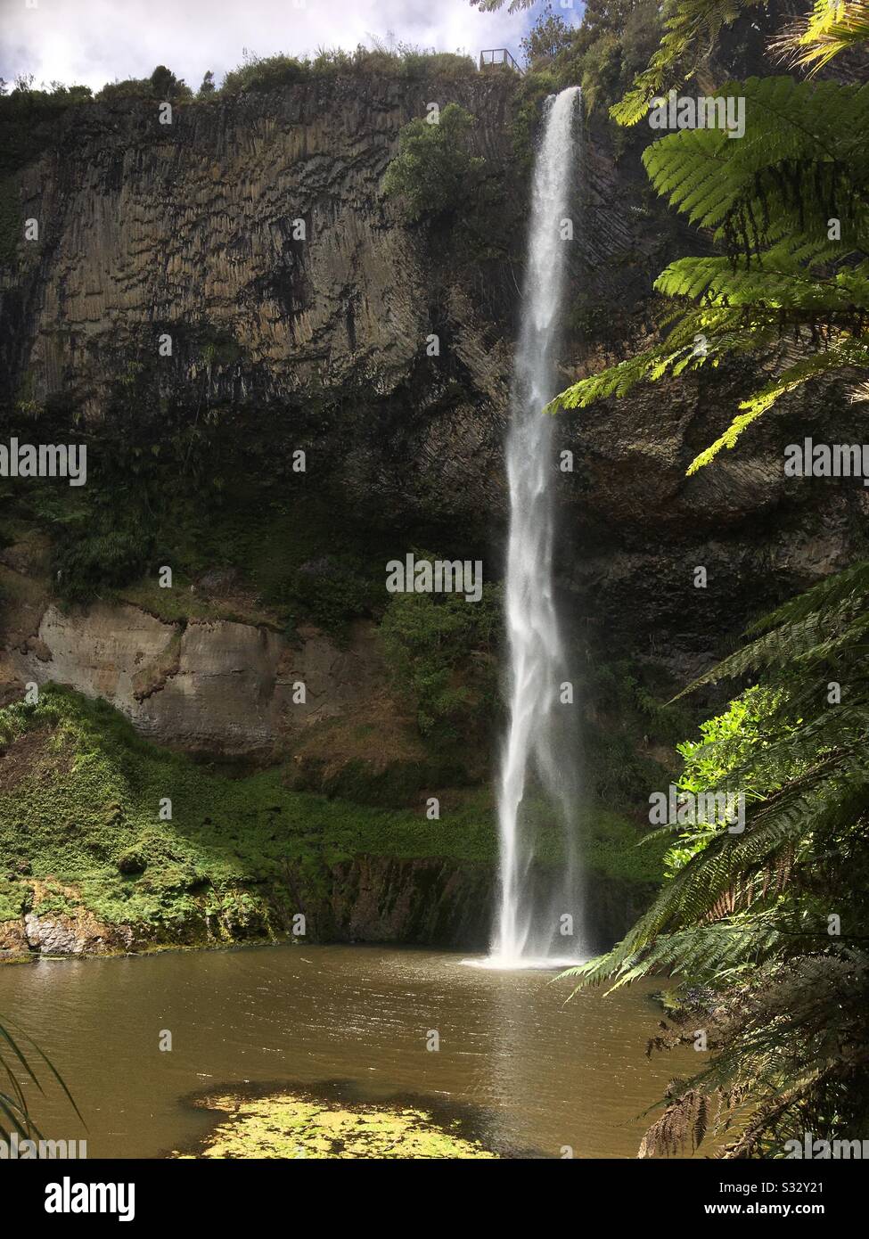 Wasserfall, brautfälle, Waikato Stockfoto