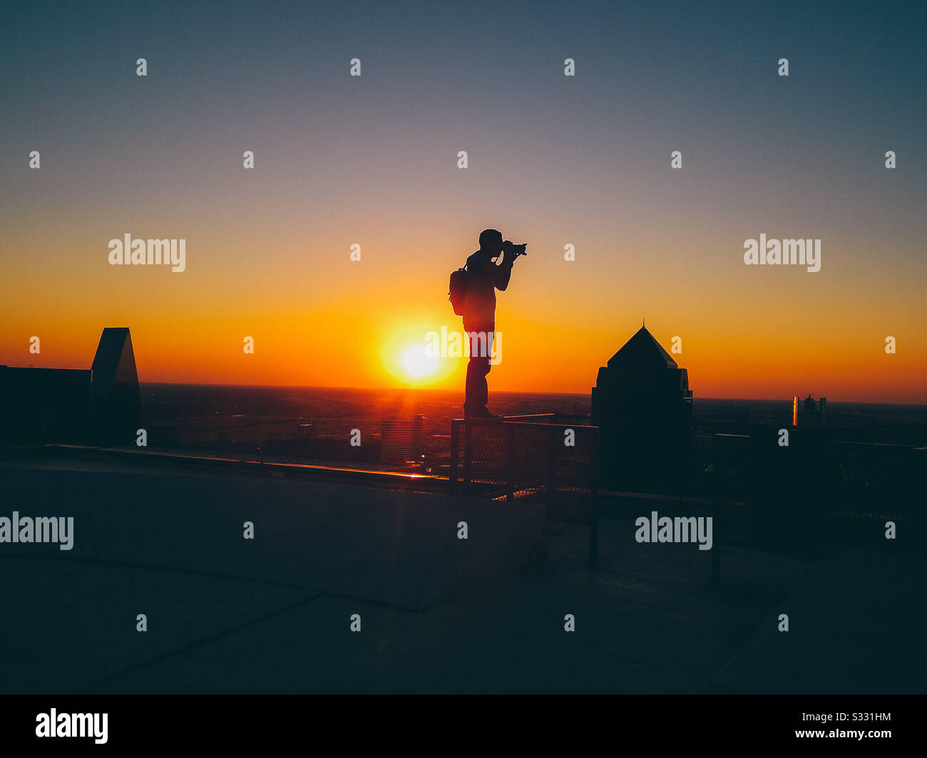 Fotografie über die Höhen hinaus Stockfoto