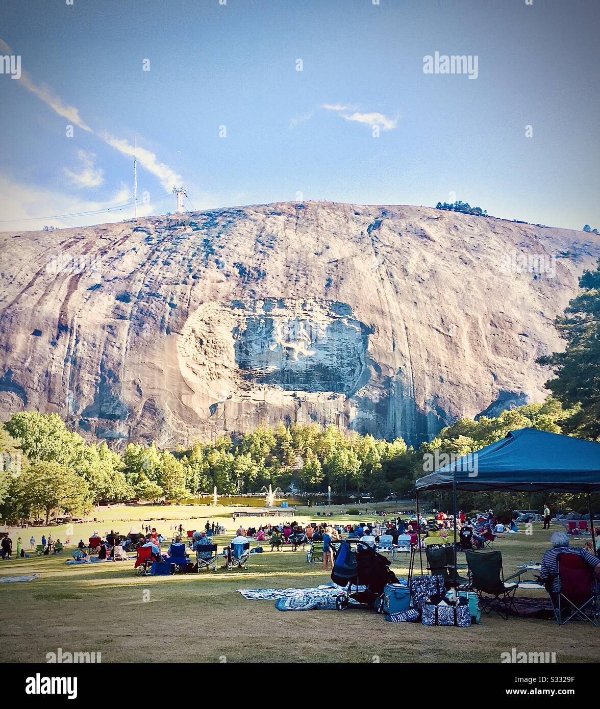 Stone Mountain in Georgia Stockfoto