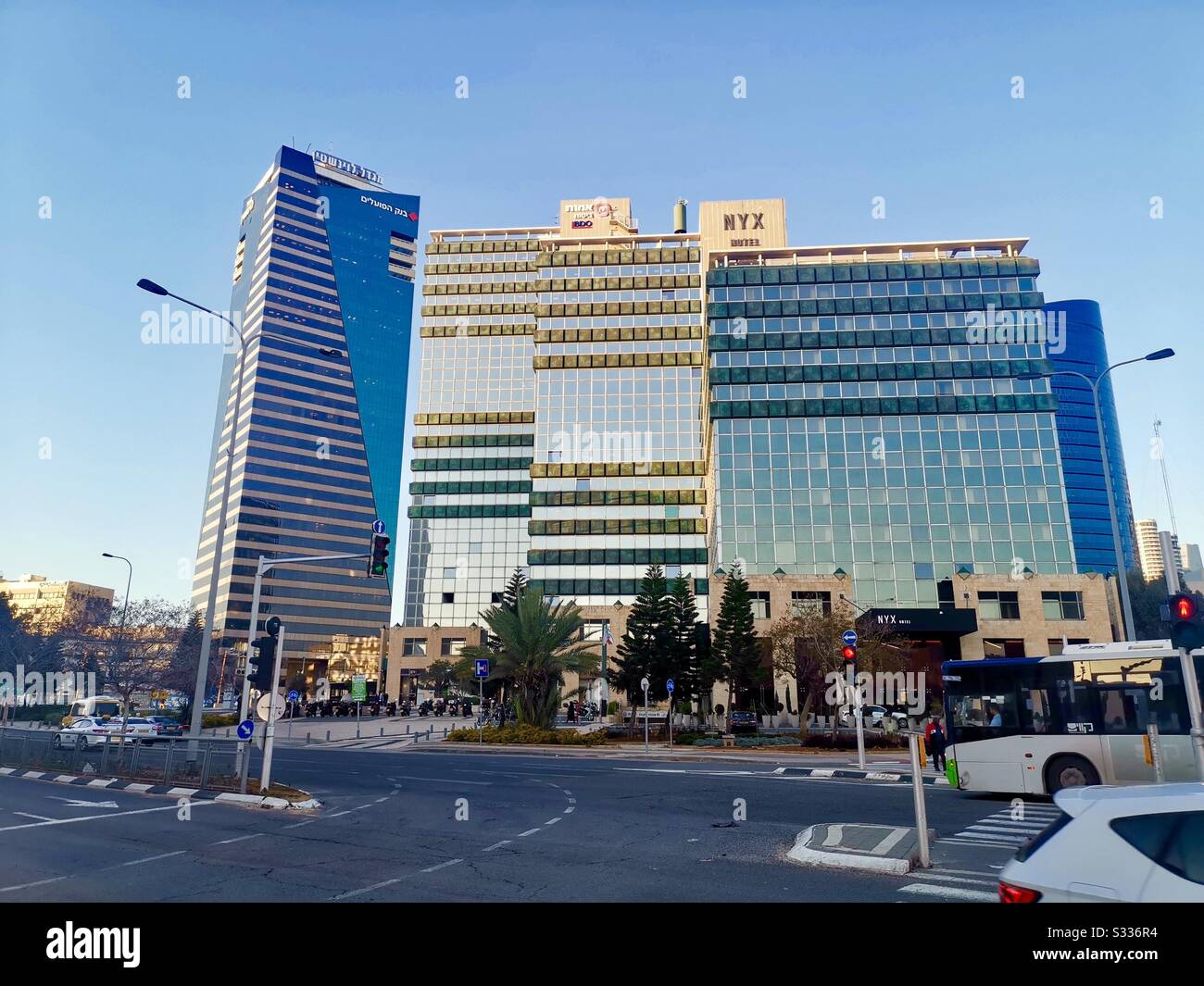 Der Turm von Levinstein in Tel Aviv. Stockfoto