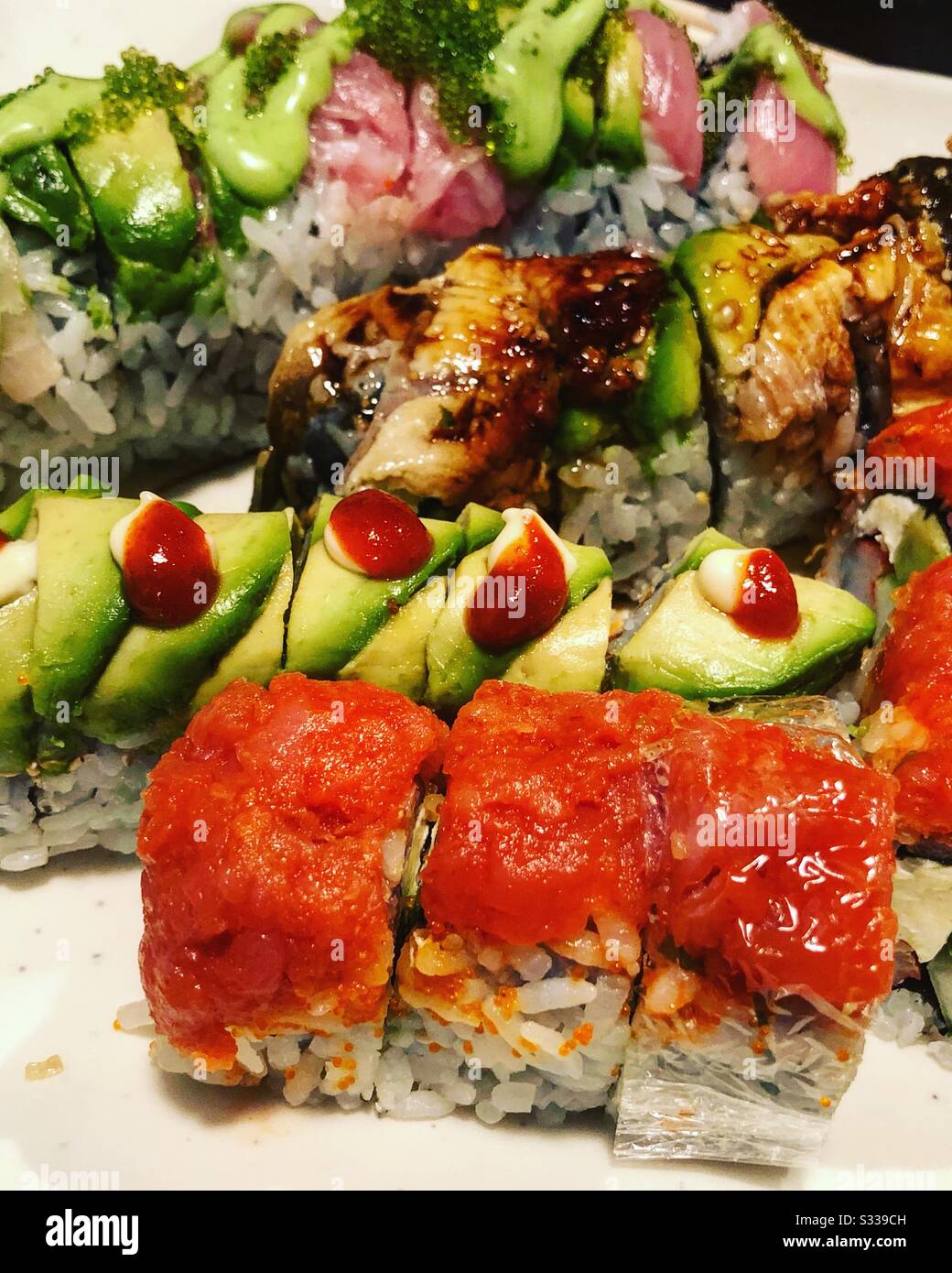 Sushi Datumnacht Stockfoto