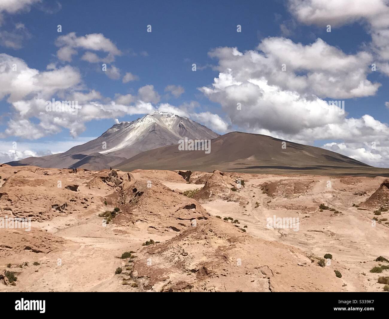 Berglandschaft im Süden Boliviens. - Smartphone-aufgenommenes Stockfoto