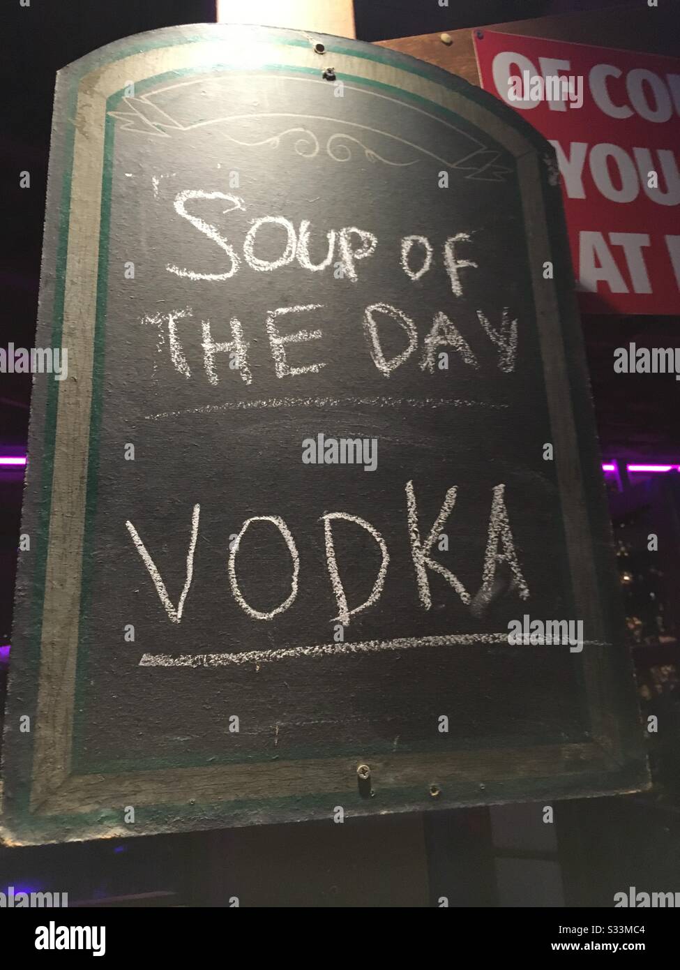 Werbetafel Stockfoto