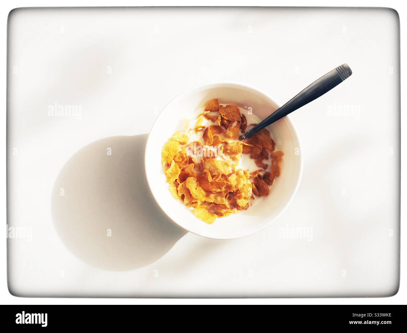 Cornflakes - Smartphone-aufgenommenes Stockfoto