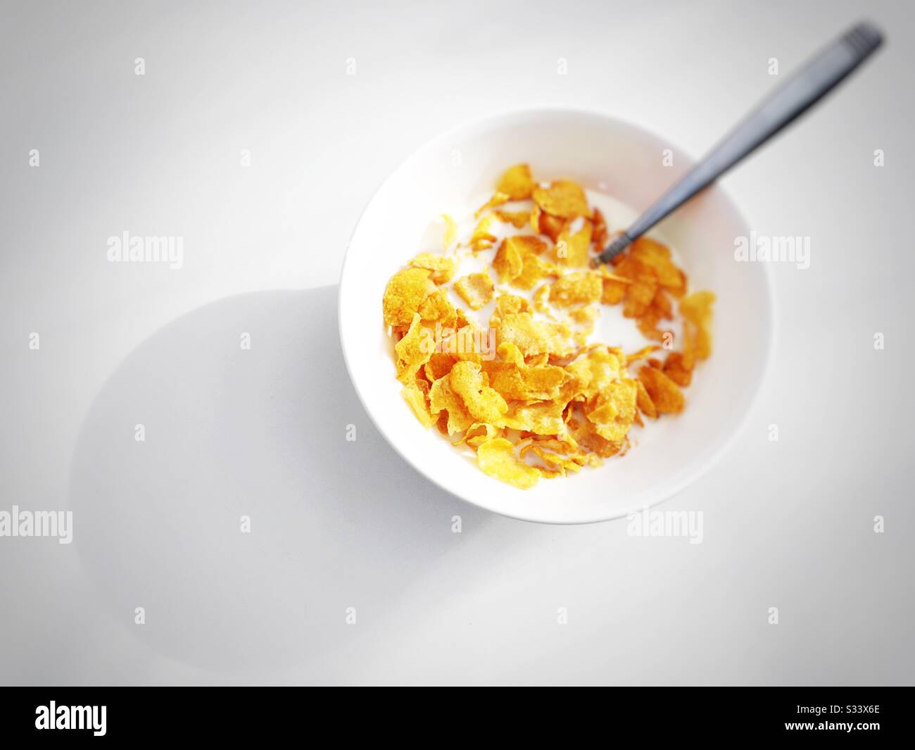 Cornflakes - Smartphone-aufgenommenes Stockfoto
