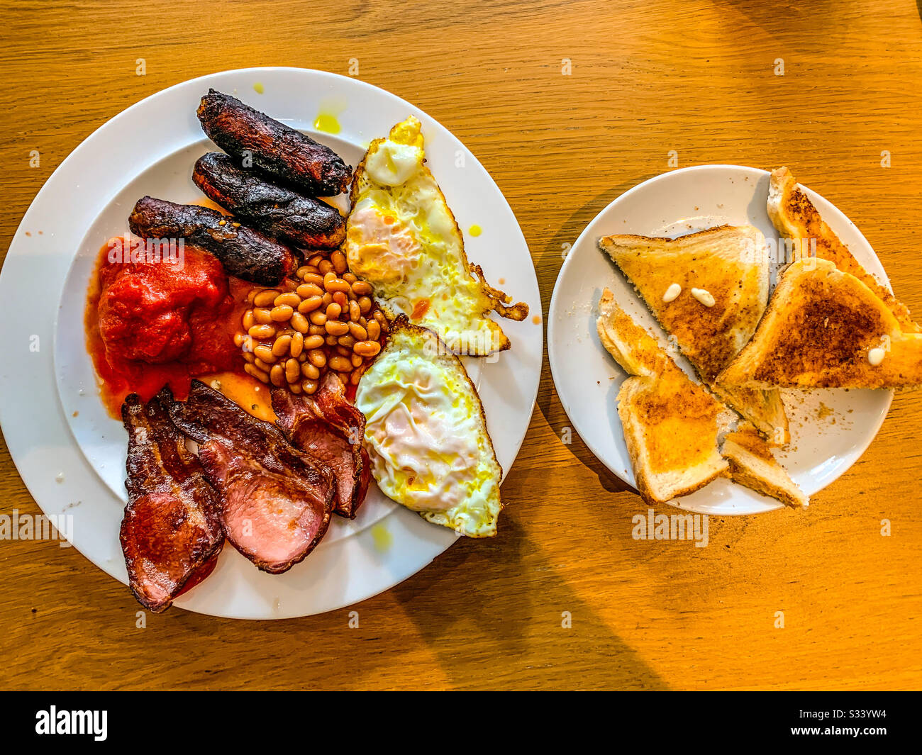 Warmes Frühstück Stockfoto