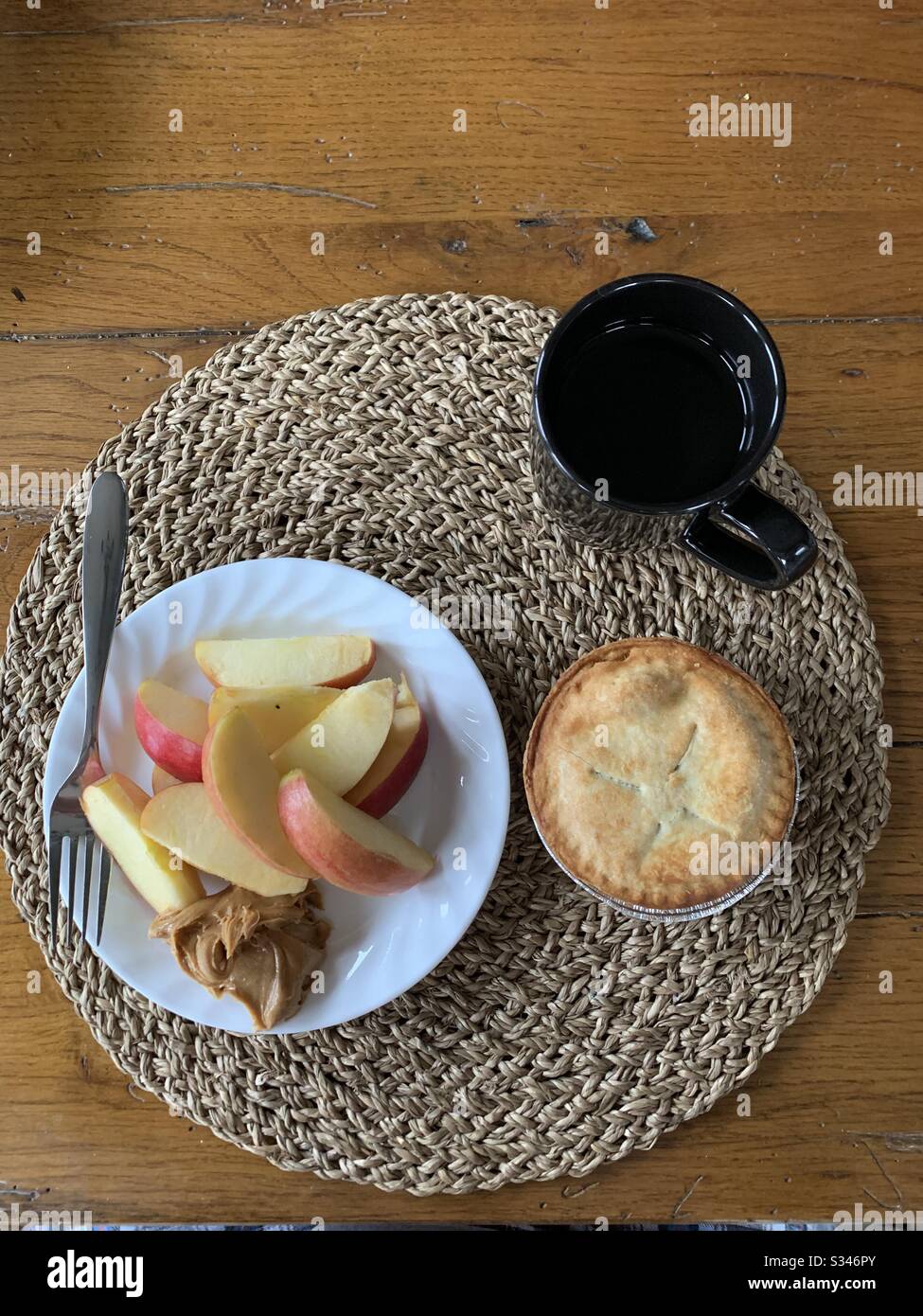 Gesunder Pie zum Frühstück Stockfoto