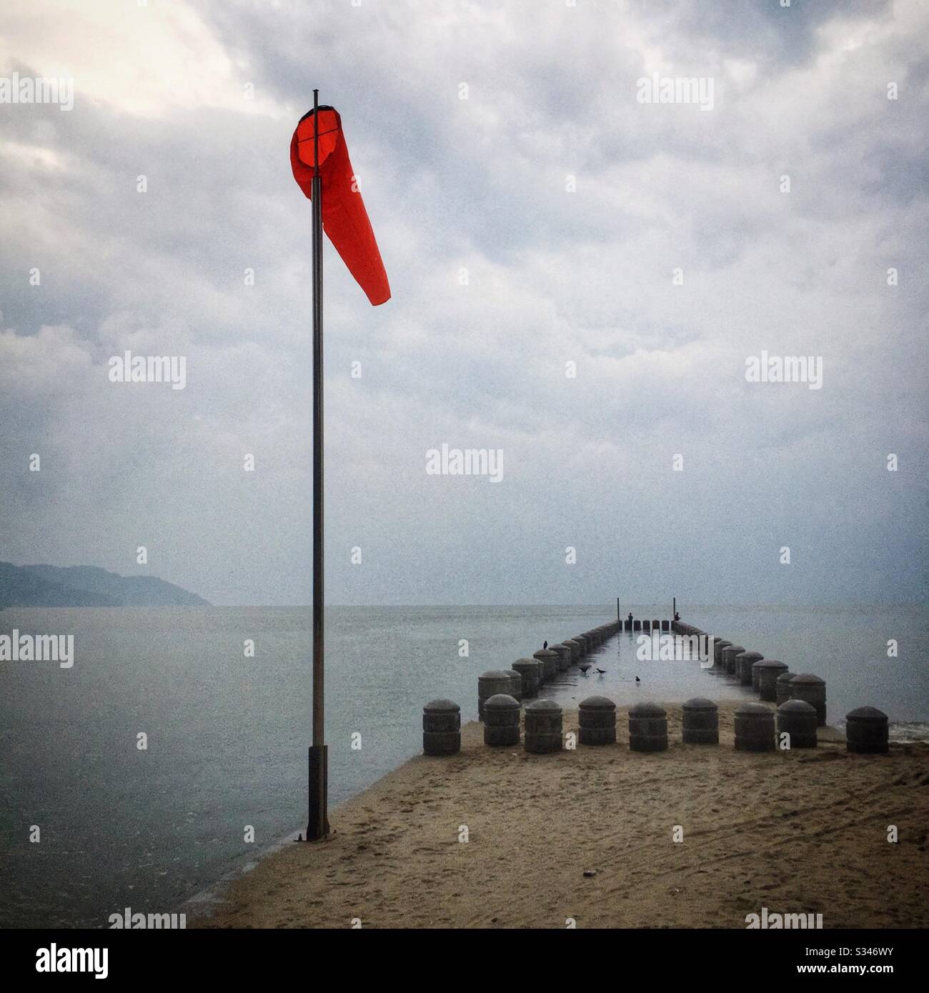 Himmel nach Morgenregen räumen, Batu Ferringhi, Penang, Malaysia Stockfoto