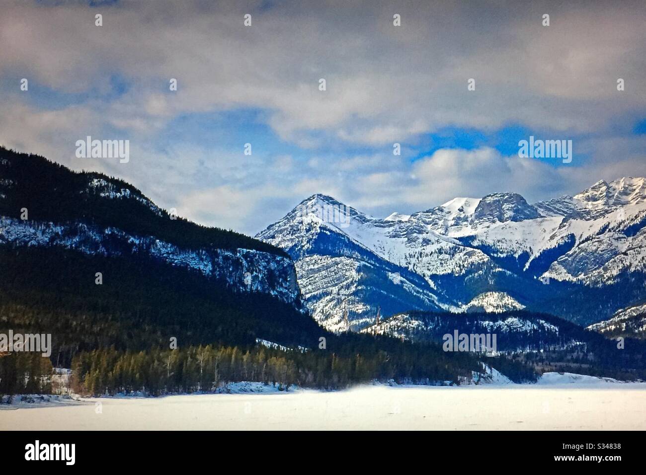 Barrier Lake, die kanadischen Rocky Mountains, Kananaskis Country, Alberta, Kanada Stockfoto