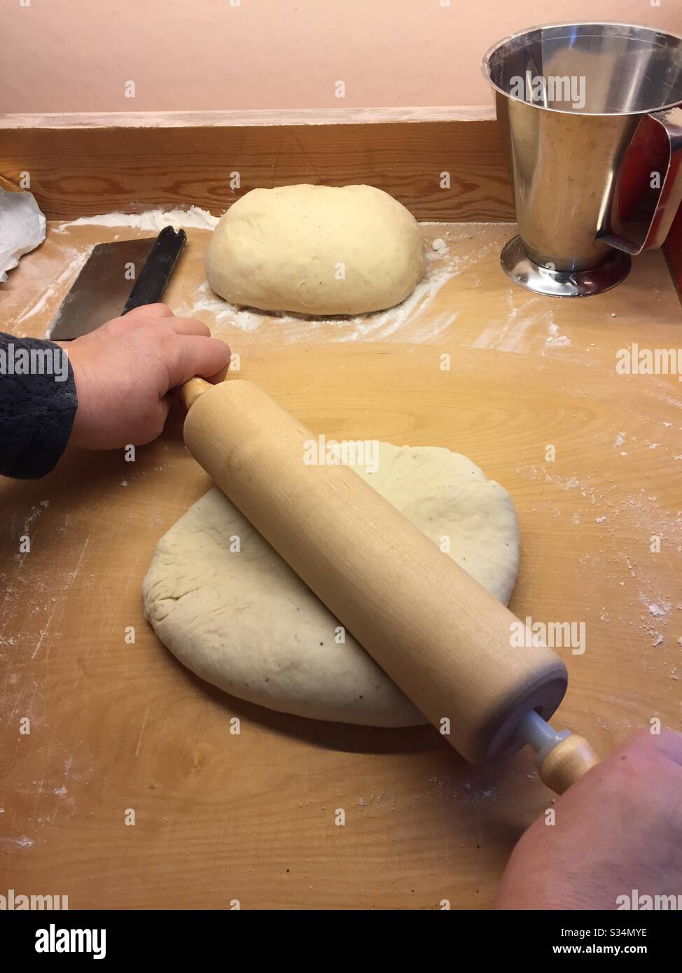 Brot backen Stockfoto