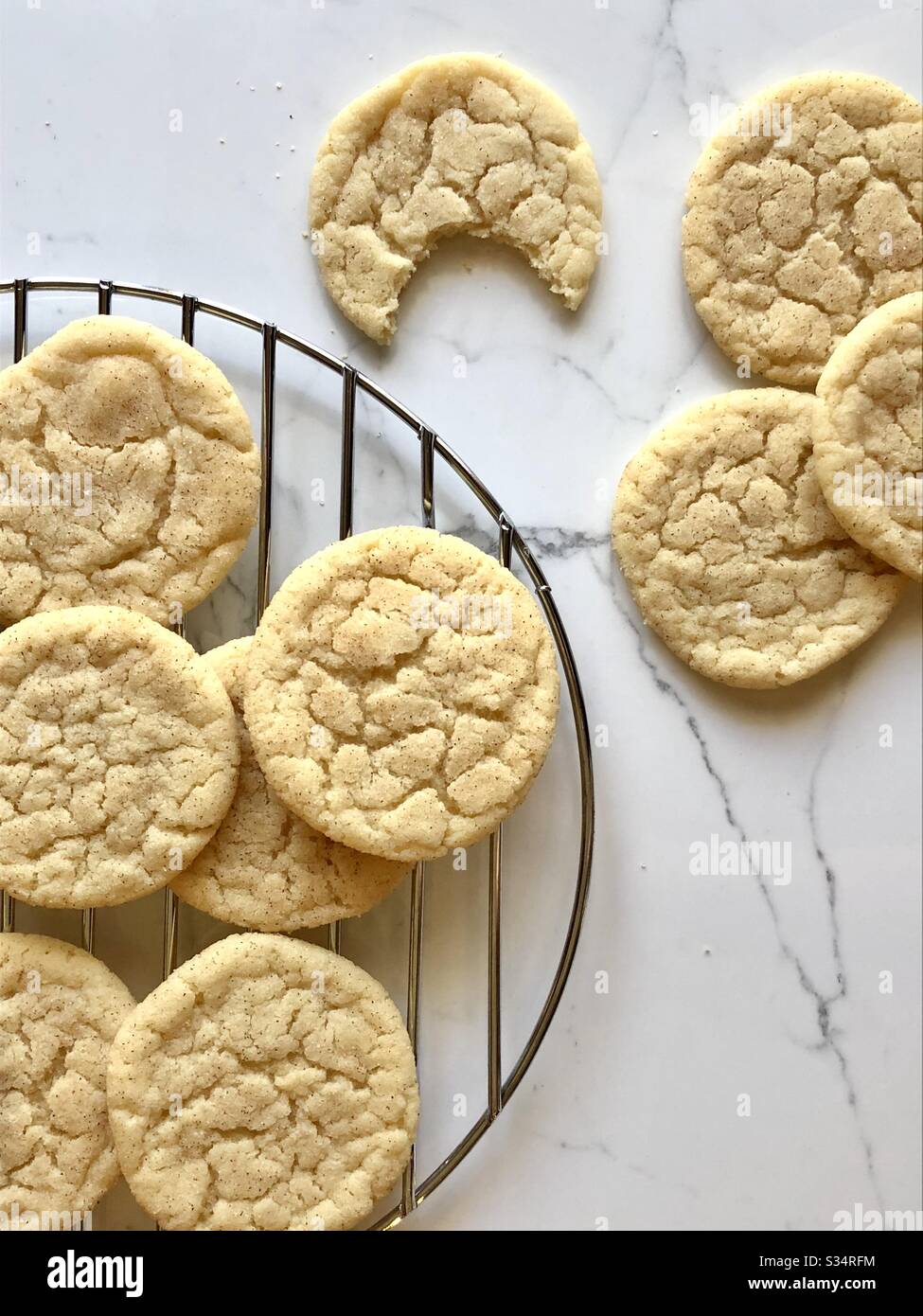 Snickerdoodles - Smartphone-aufgenommenes Stockfoto
