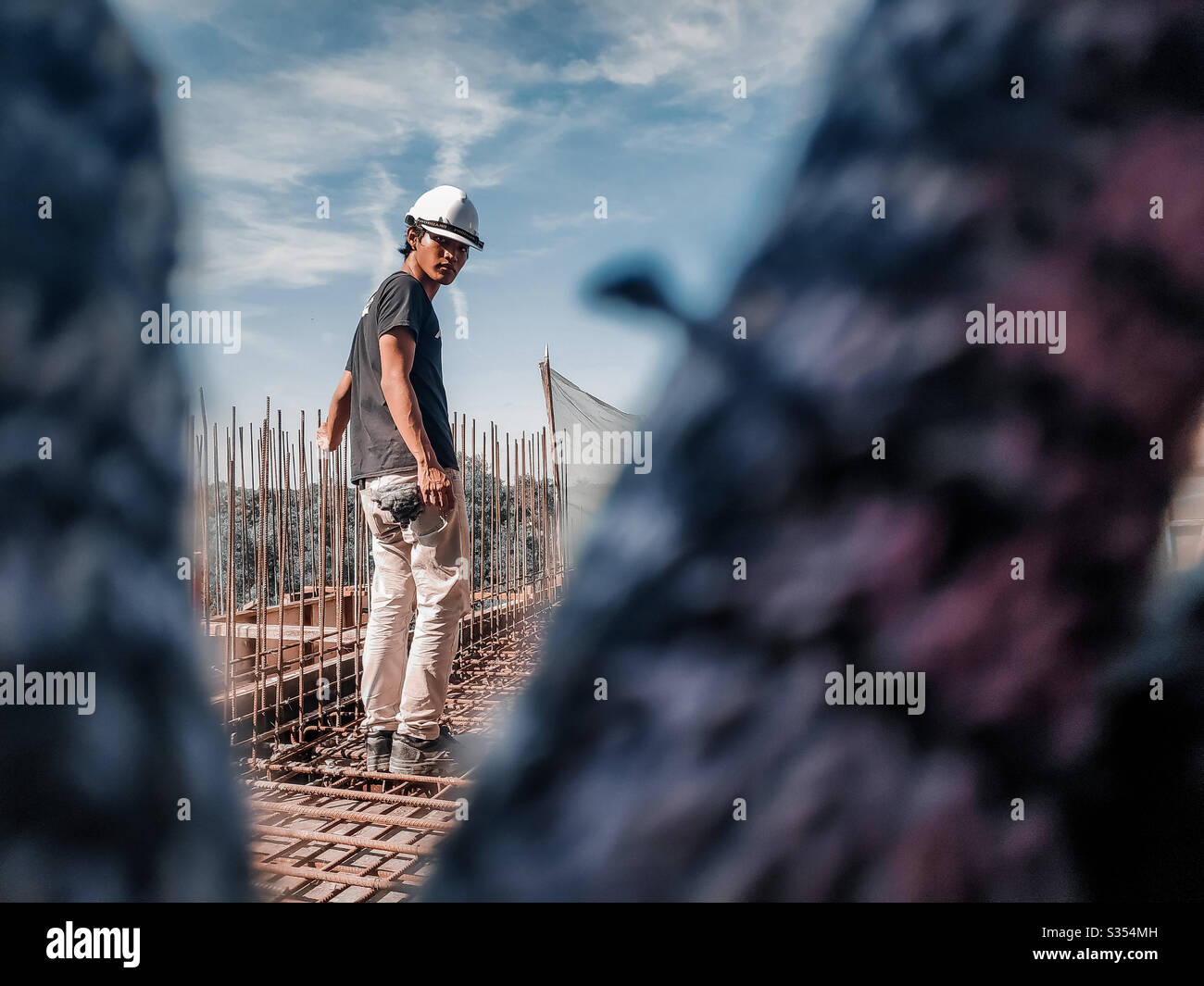 Arbeiten Sie hart, bis Sie den Erfolg zu verwalten. Stockfoto