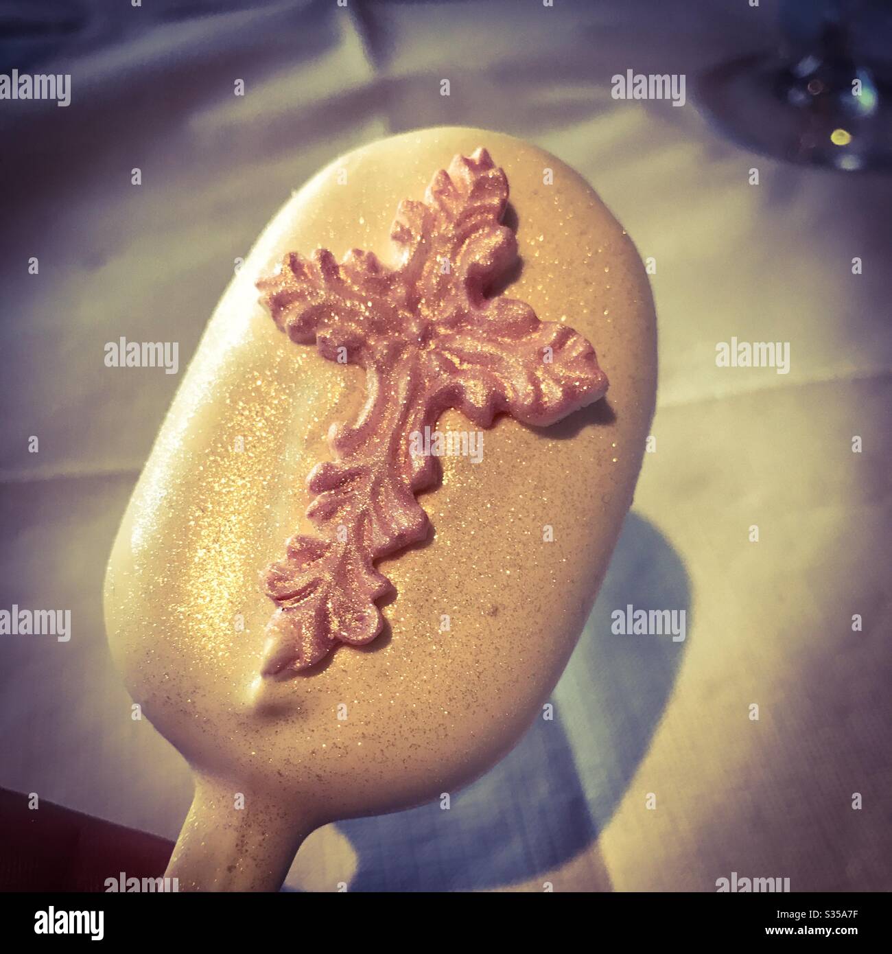 Taufe Kuchen Stockfoto Taufe Kuchen Stockfoto