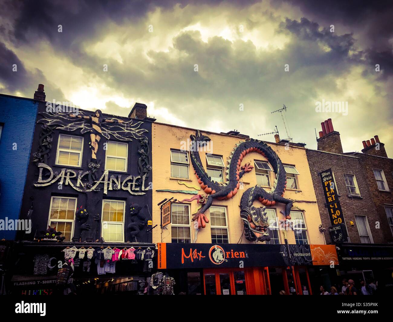 Gotisches Camden - Smartphone-aufgenommenes Stockfoto