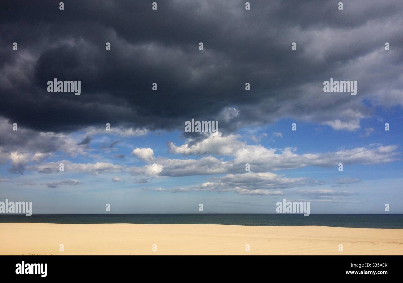 Desertic Strand in Mataró, Barcelona, Katalonien, Spanien Stockfoto