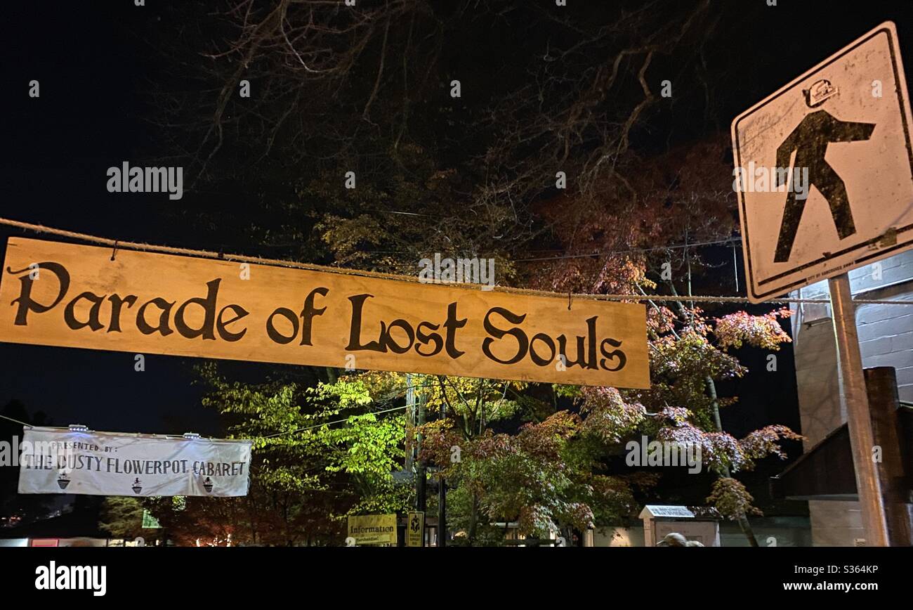 Parade der verlorenen Seelen in Vancouver, British Columbia Stockfoto