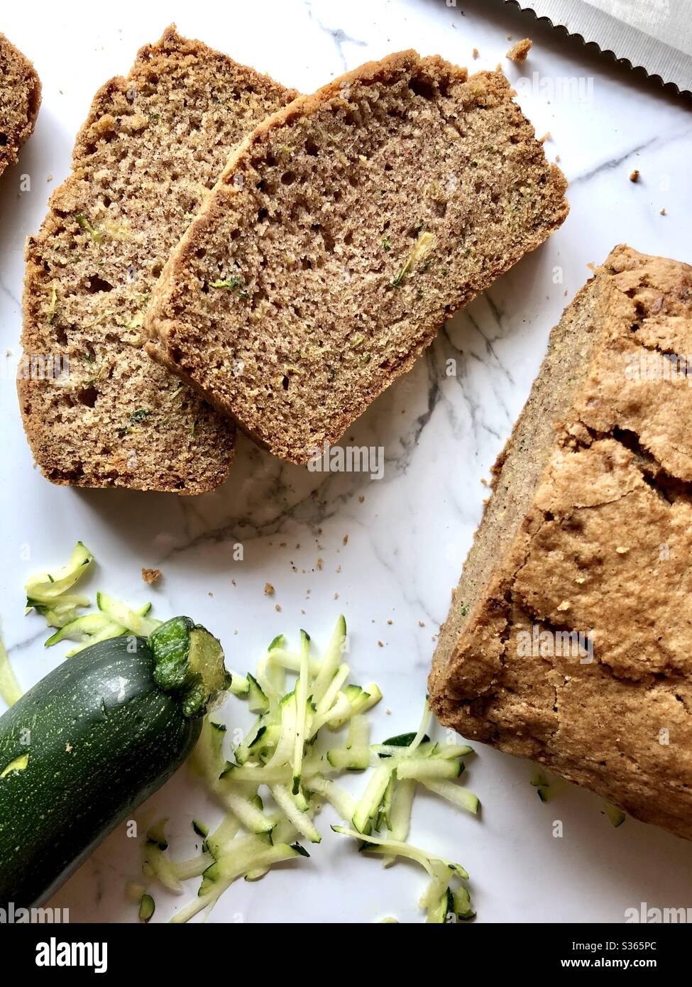 Zucchini Brot Stockfoto