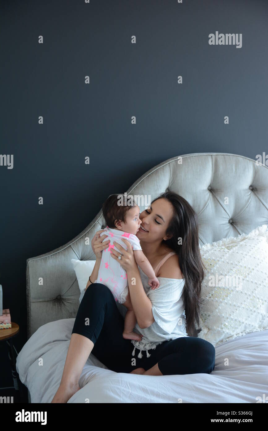 Neue Mutter und Baby Stockfoto
