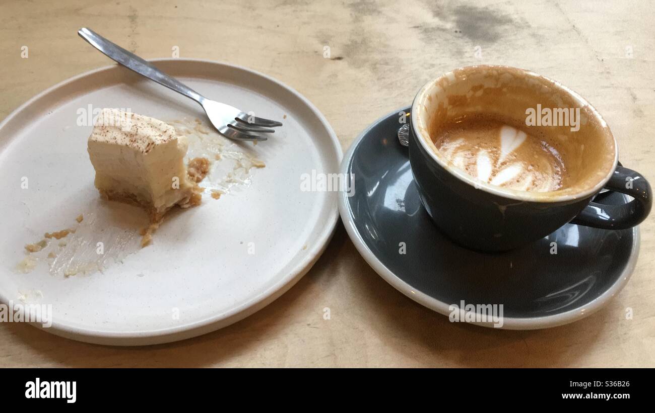 Kaffee und Kuchen Stockfoto