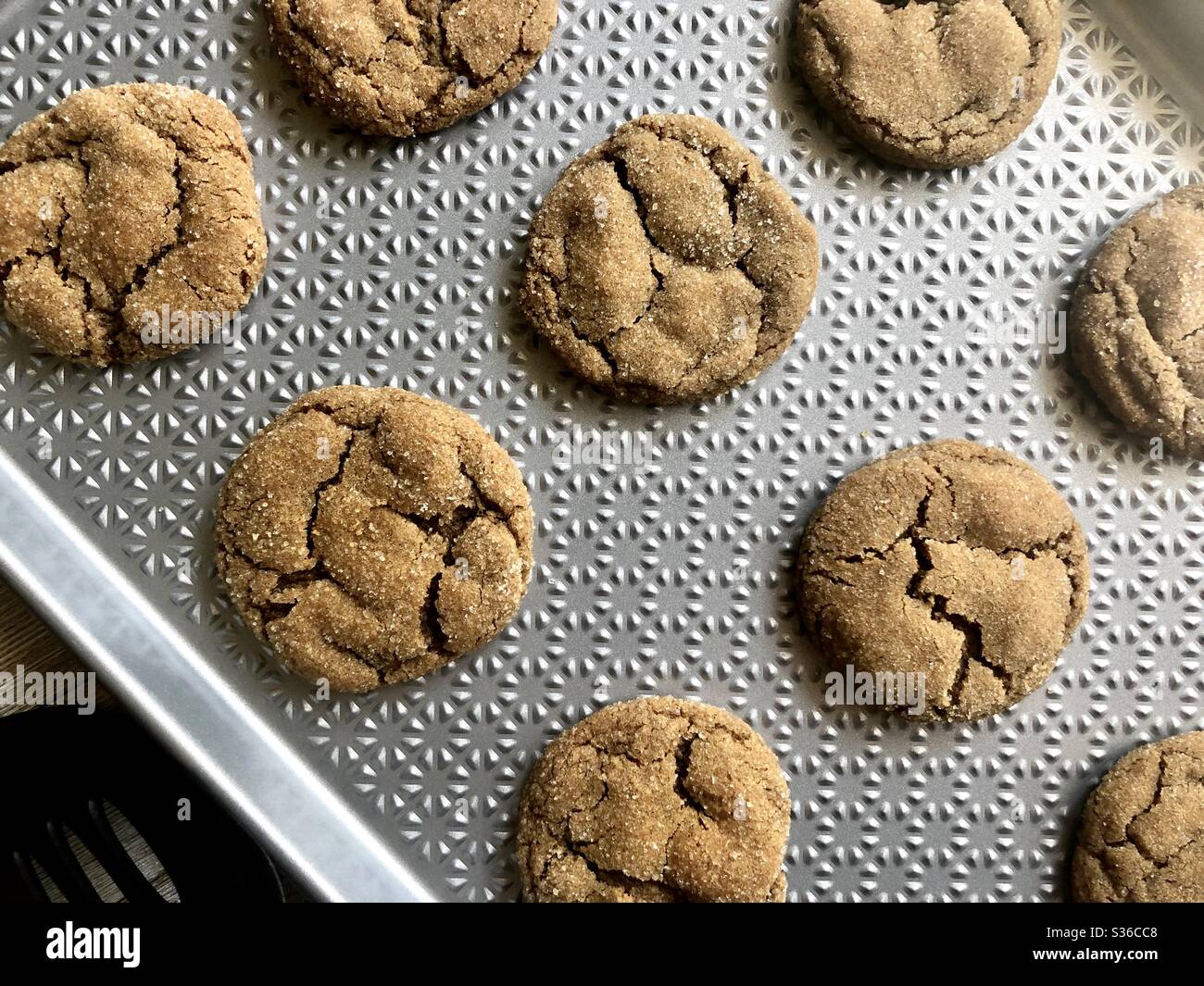 Melasse-cookies - Smartphone-aufgenommenes Stockfoto