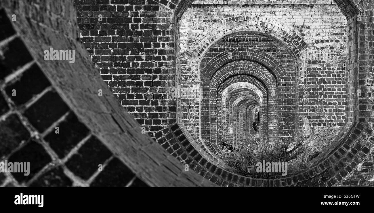 Soullderner Viadukt - Smartphone-aufgenommenes Stockfoto