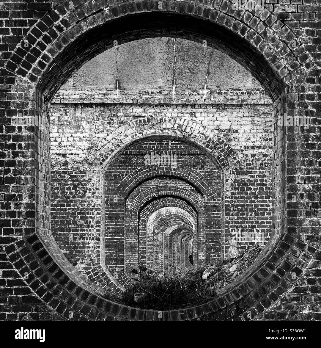 Soullderner Viadukt - Smartphone-aufgenommenes Stockfoto