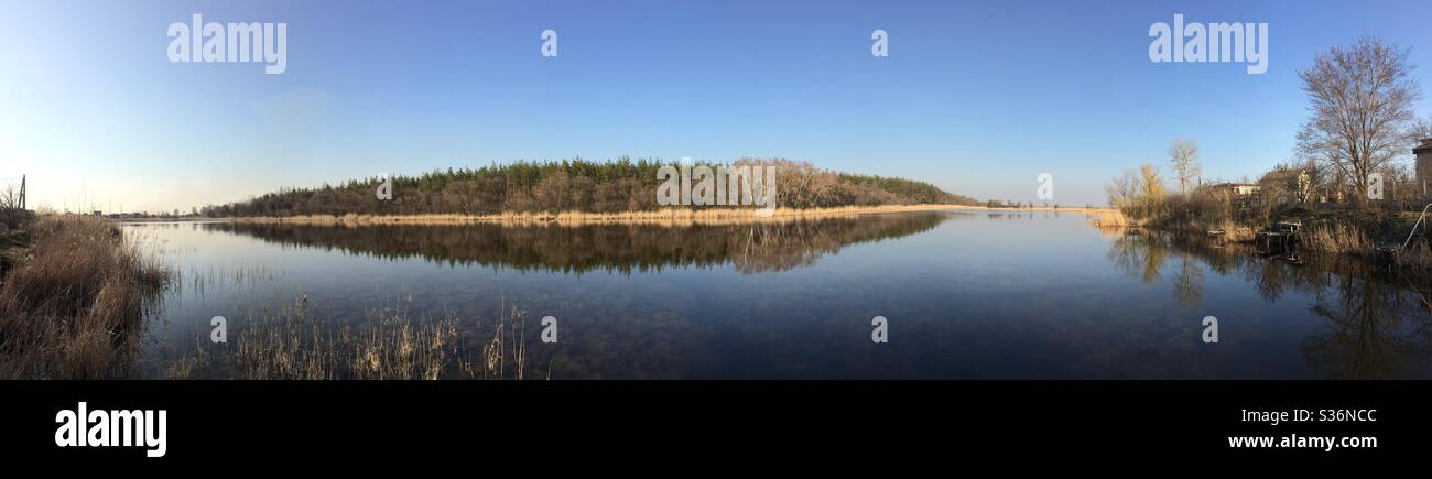 River Park - Smartphone-aufgenommenes Stockfoto