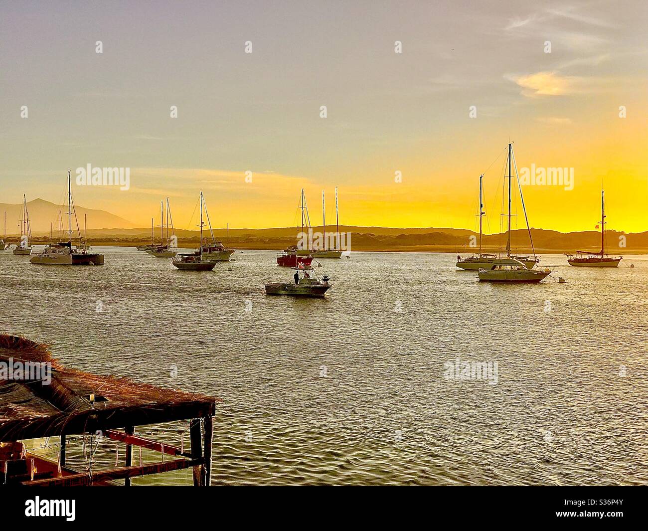 Morro Bay Sunset Stockfoto