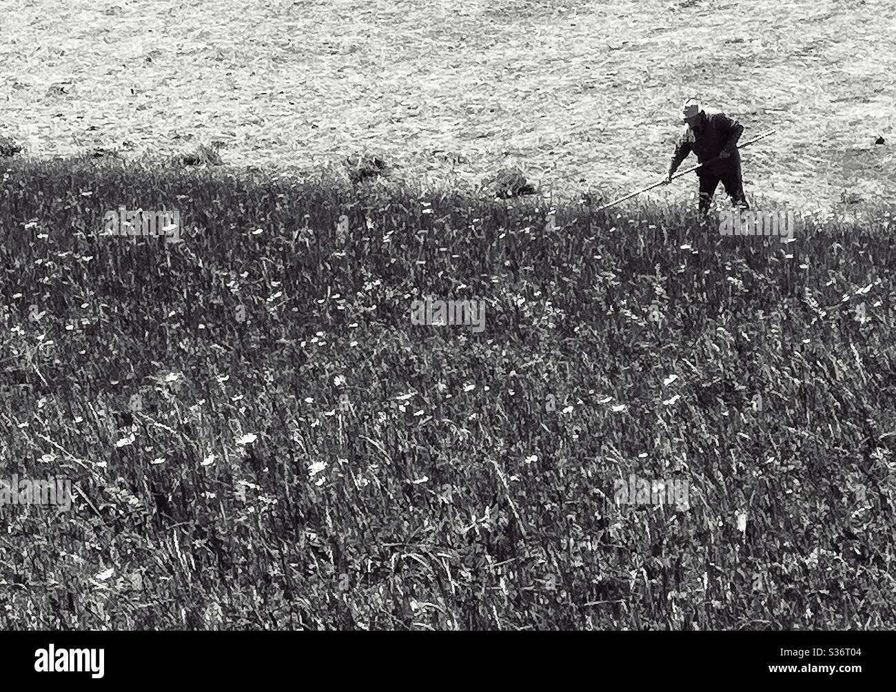 Grim reaper - Smartphone-aufgenommenes Stockfoto
