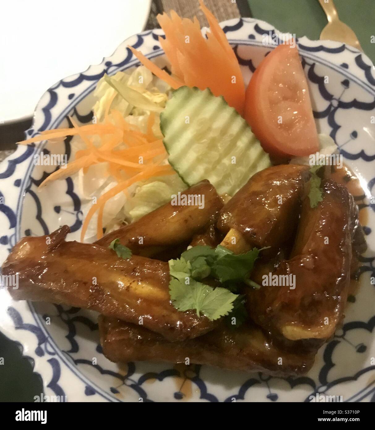 Thai glasierte Spareribs Stockfoto