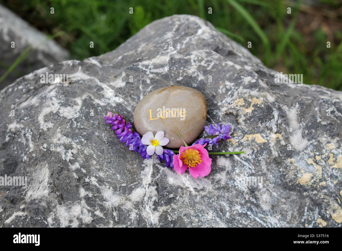 Liebe ist überall Stockfoto
