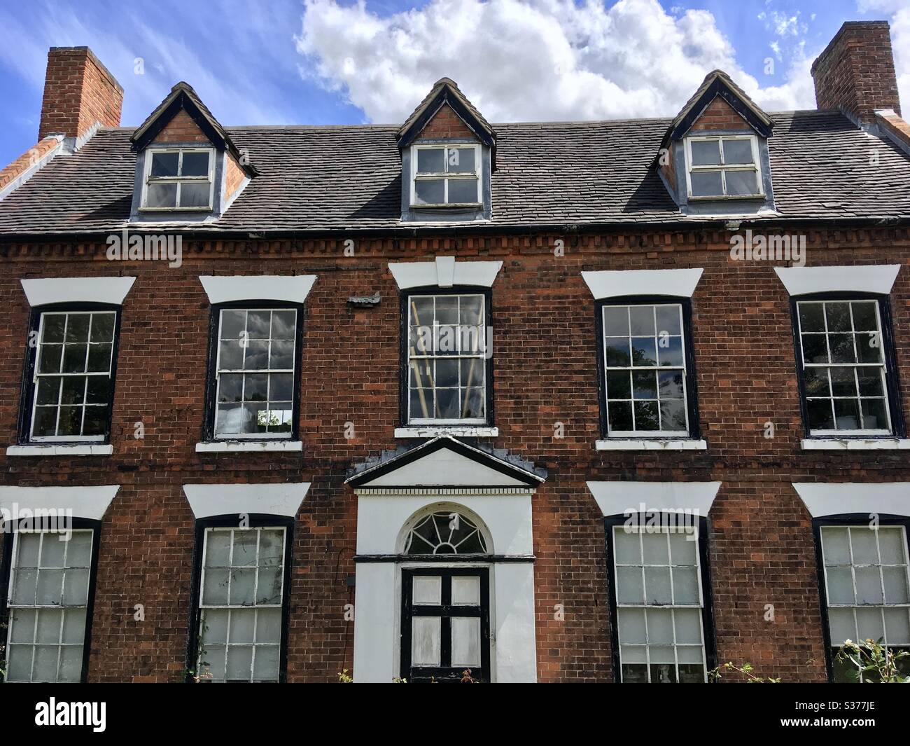 Blackbrook Farmhouse, Weeford, in der Nähe von Sutton Coldfield. Das Haus war der Geburtsort und das Kinderheim von James Wyatt, geboren 1746, dem berühmtesten englischen Architekten seiner Zeit. Stockfoto
