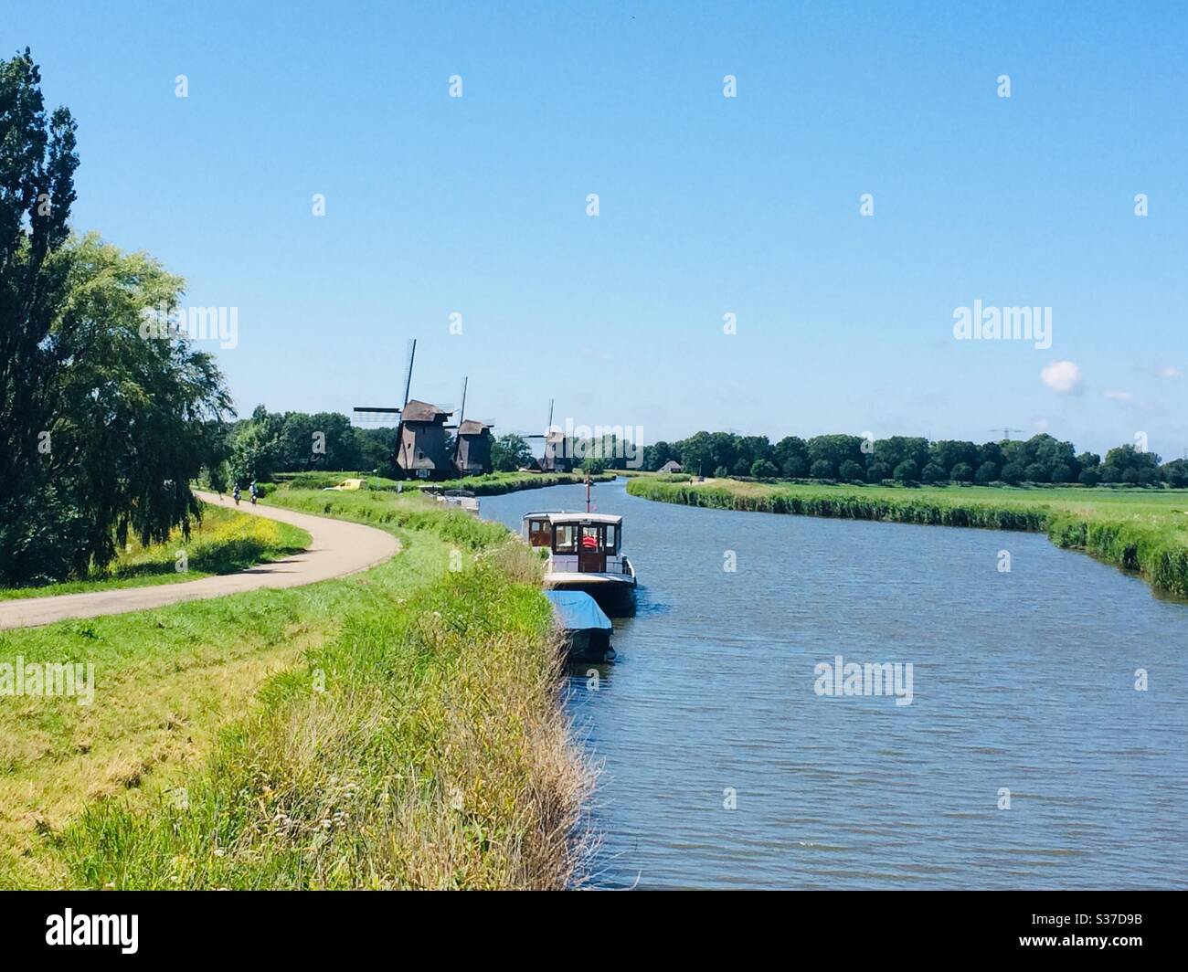 Die drei Mühlen. Stockfoto