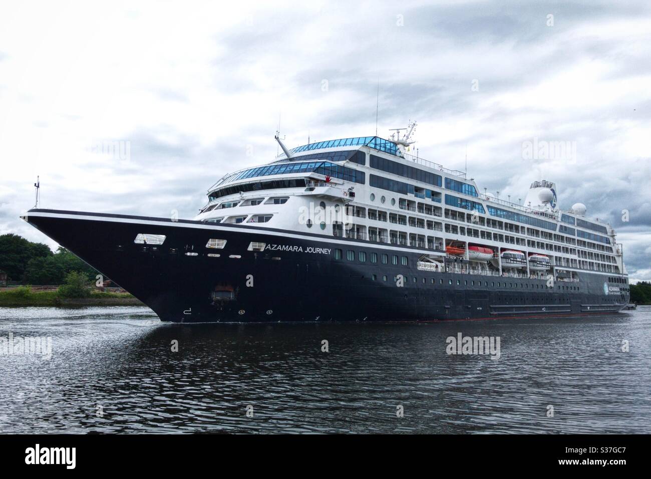 Azamara-Reise auf dem Fluss Clyde. Stockfoto