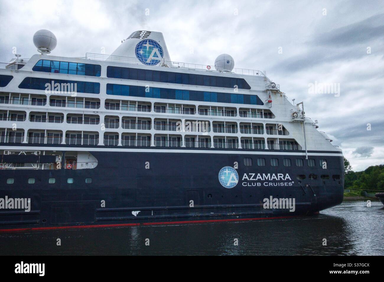 Azamara-Reise auf dem Fluss Clyde. Stockfoto