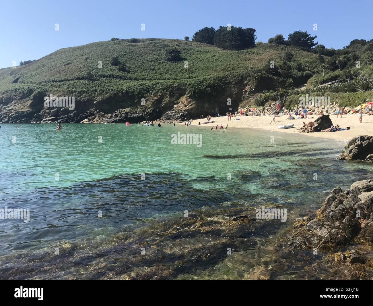 Belvoir Bay, Herm Insel Stockfoto