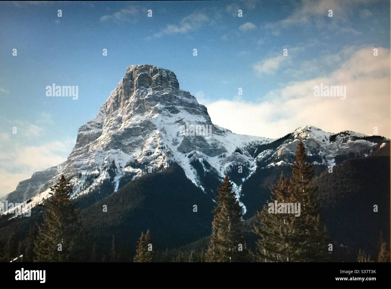 Mount Baldy, Mountain, Canadian Rockies, Banff National Park, Alberta, Kanada Stockfoto