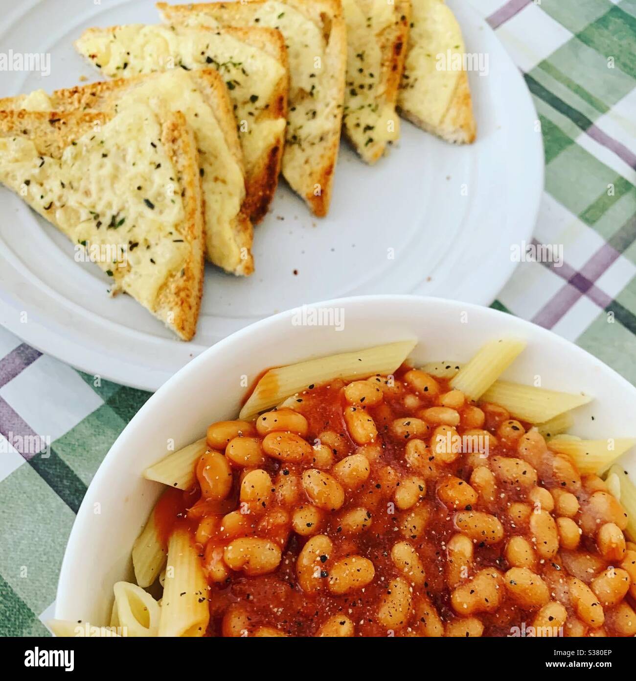 Comfort Food Pasta Stockfoto
