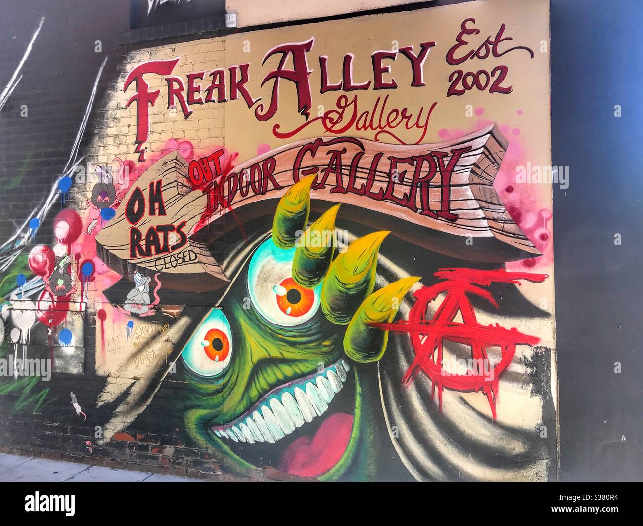 Freak Alley in Boise Idaho Stockfoto
