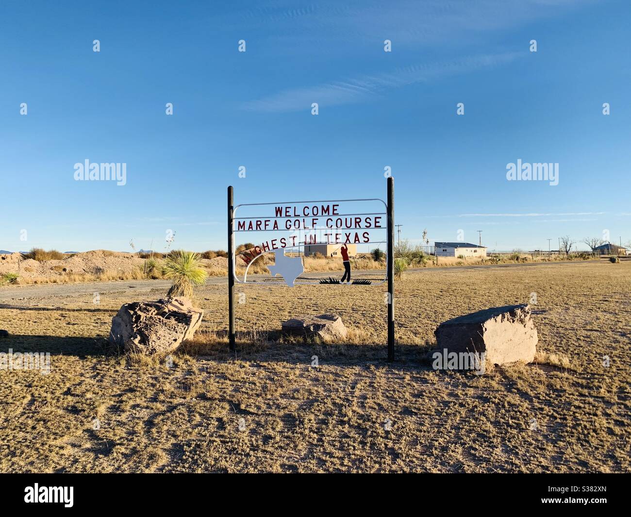 marfa Golfplatz Stockfoto