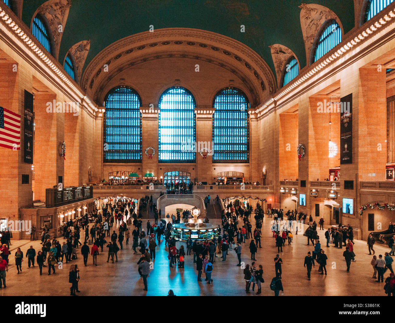 Hauptgang an der Grand Central Station in New York City Stockfoto