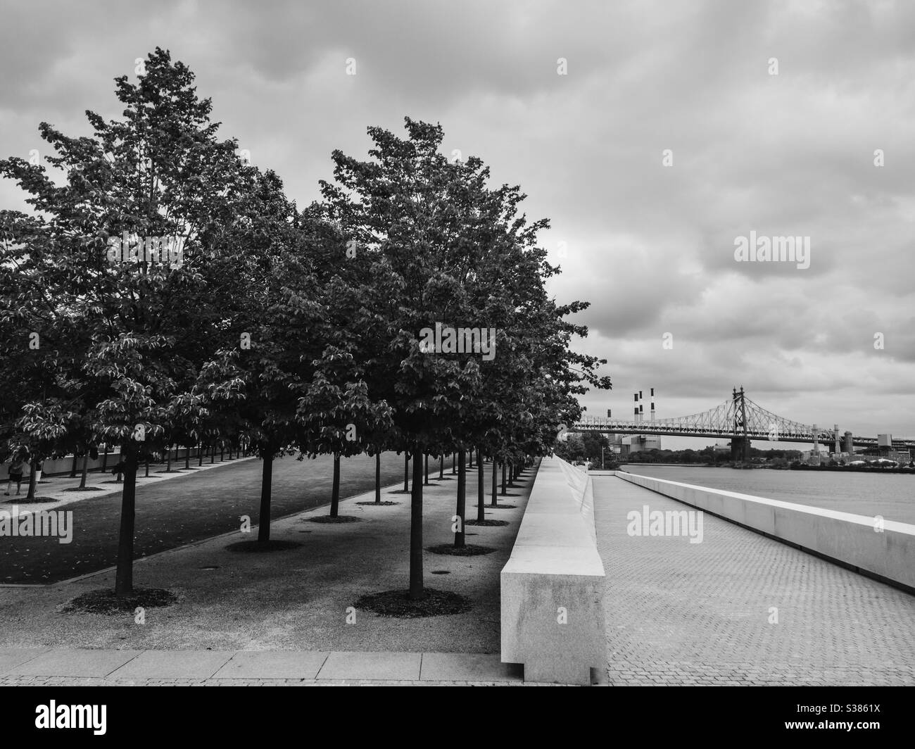 Franklin D. Roosevelt vier Freiheiten Park - Smartphone-aufgenommenes Stockfoto