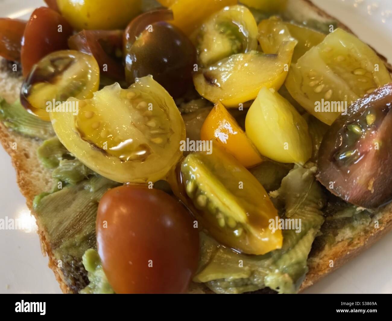 Avocado toast Stockfoto
