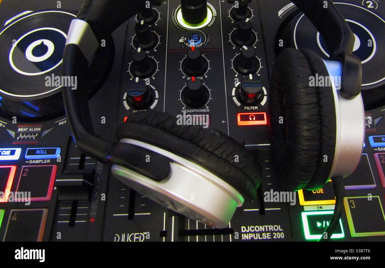 DJ-Set Stockfoto