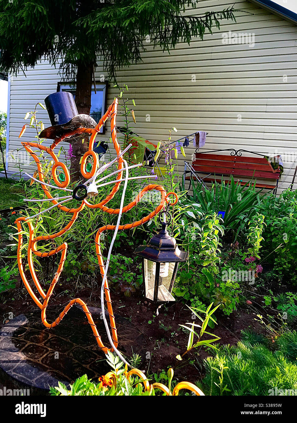 Gartengestaltung möglich - Smartphone-aufgenommenes Stockfoto