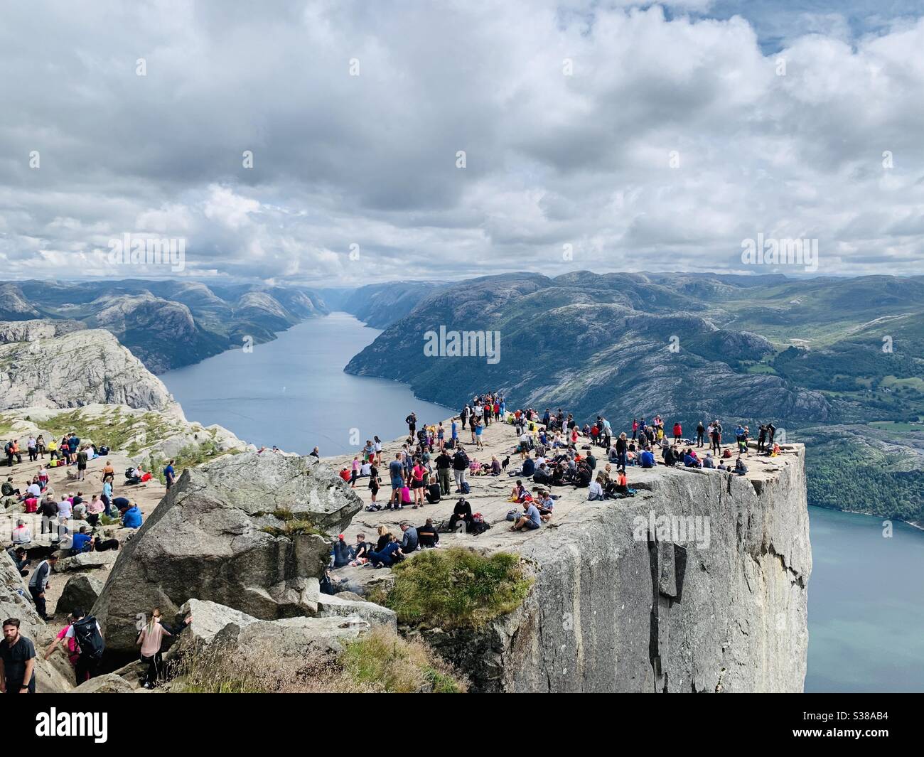 Preikestolen - Der «Pulpit Rock» Stockfoto