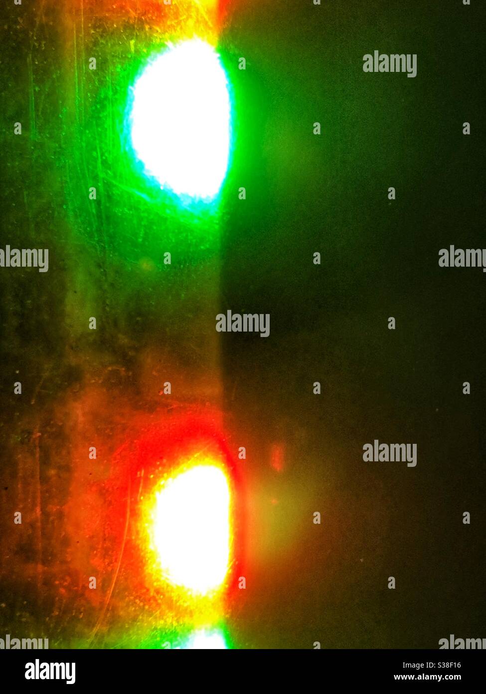 Neonlicht - Smartphone-aufgenommenes Stockfoto