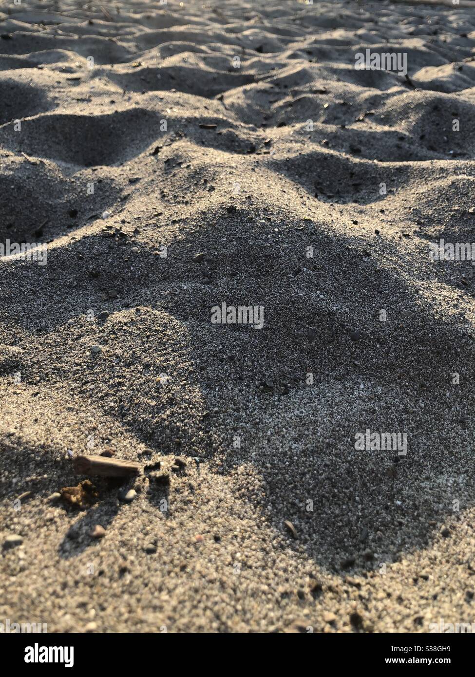 Sand am Strand Stockfoto