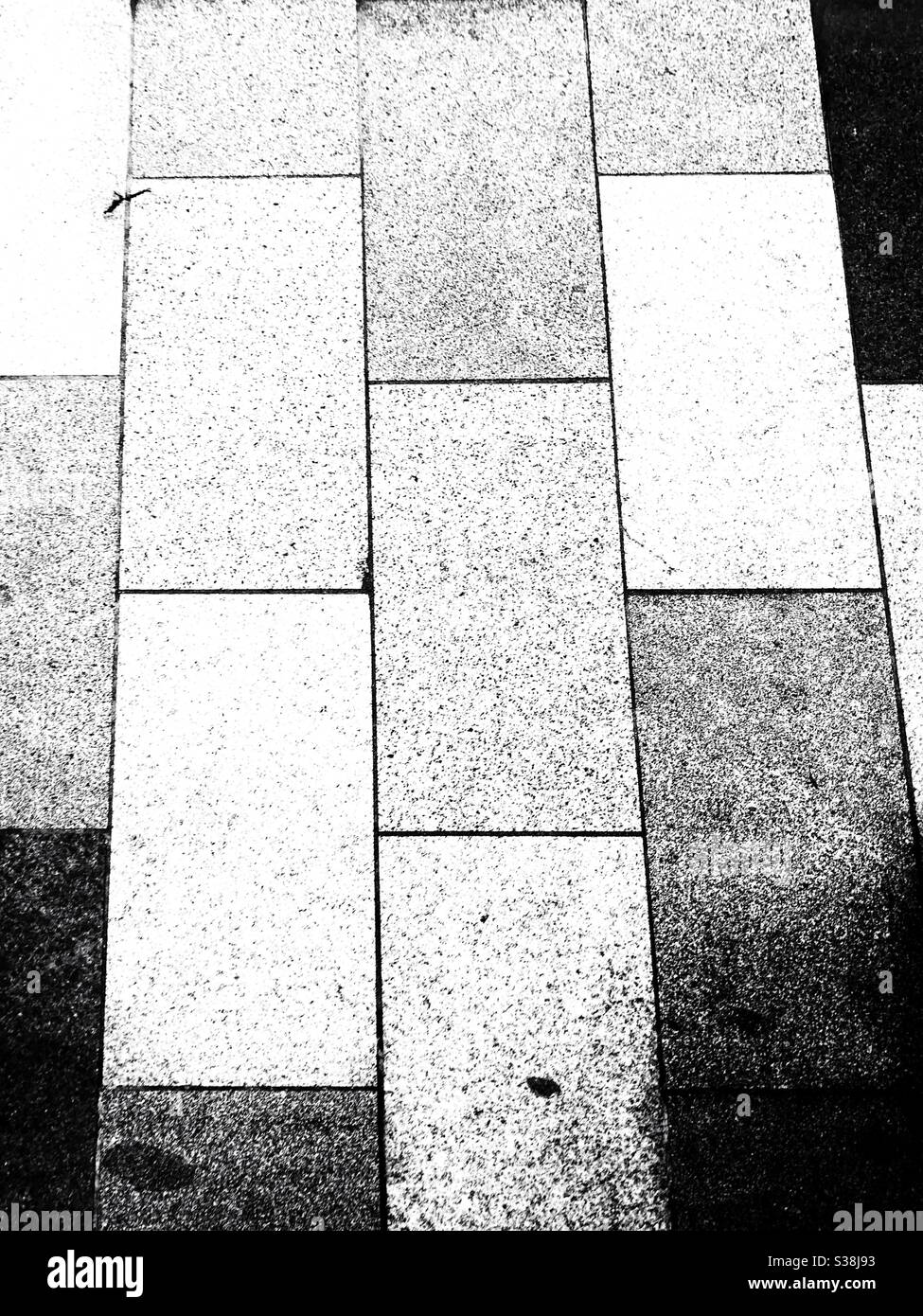 Rechteckiger Pflaster - Smartphone-aufgenommenes Stockfoto