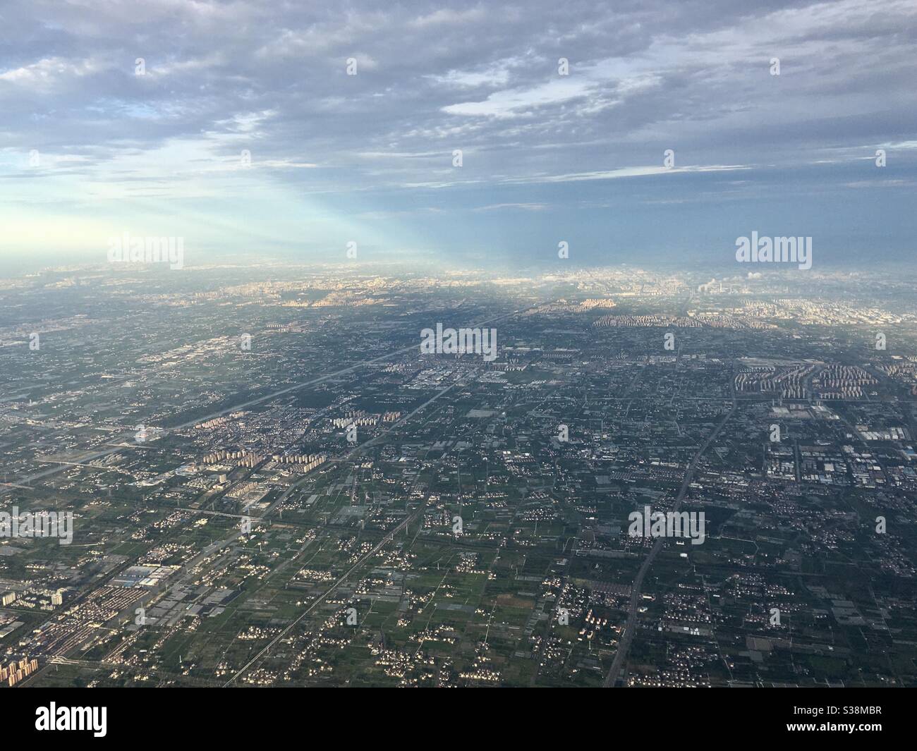 Luftbild von Shanghai, China. Stockfoto